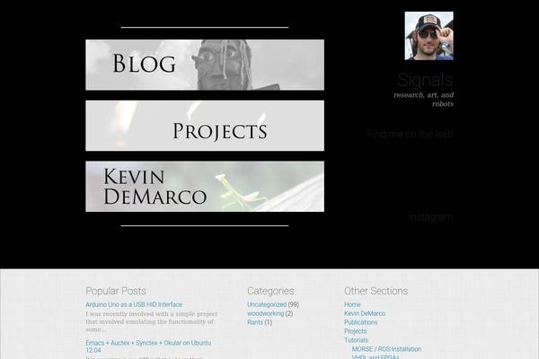 kevindemarco.com site used Crisp Persona