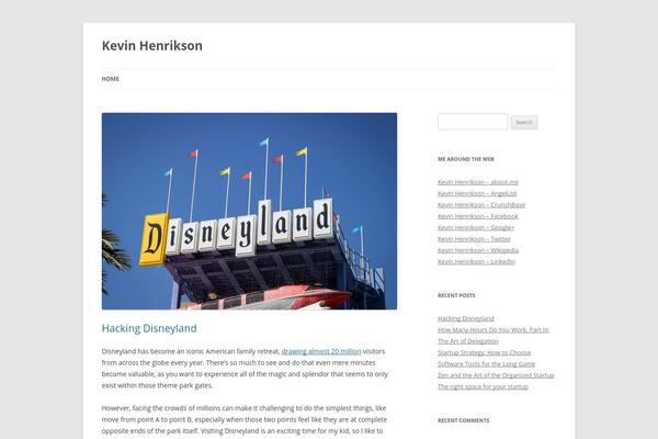 Twenty Twenty theme site design template sample