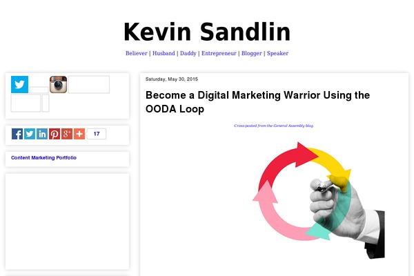 kevinsandlin.com site used Boxed WP