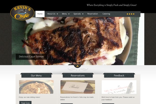 The Restaurant theme site design template sample