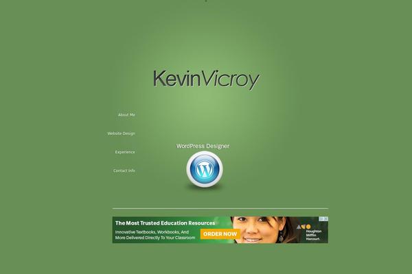 kevinvicroy.com site used Businesscard