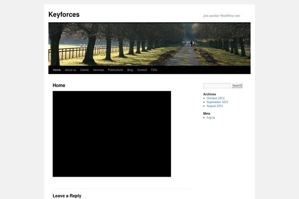 Twenty Ten theme site design template sample
