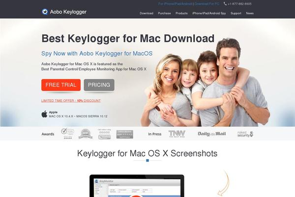 keylogger-mac.com site used Keylogger-mac-osx