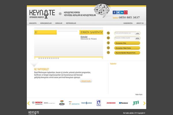 keynotespeakersagency.com site used Keynote