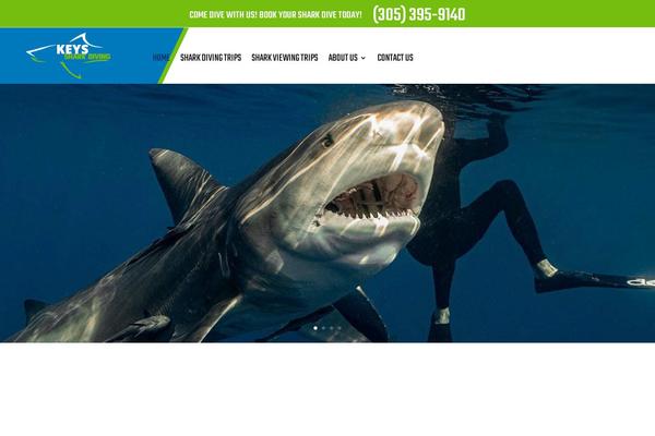 keyssharkdiving.com site used Contractor-divi-child-theme