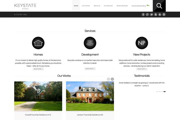 Captivate theme site design template sample