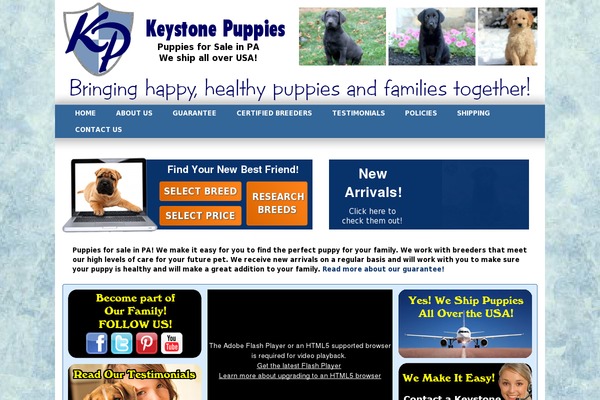 keystone theme websites examples