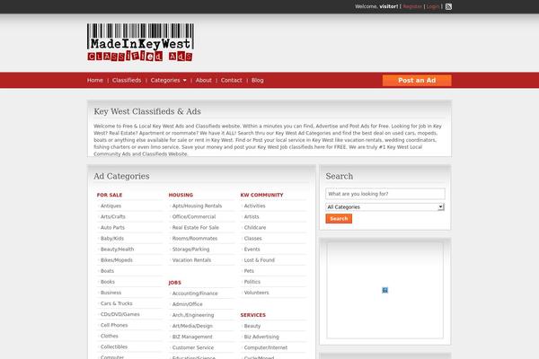 keywestclassifiedads.com site used ClassiPress