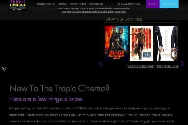 keywestfilm.org site used Cinema_tropic