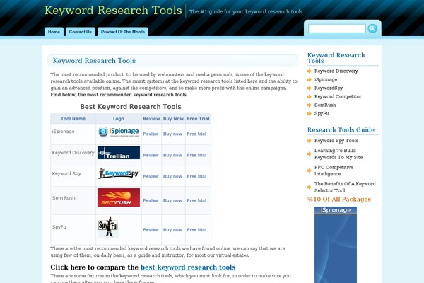 keywordresearchtools.net site used Curved