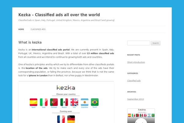 Twenty Twelve theme site design template sample