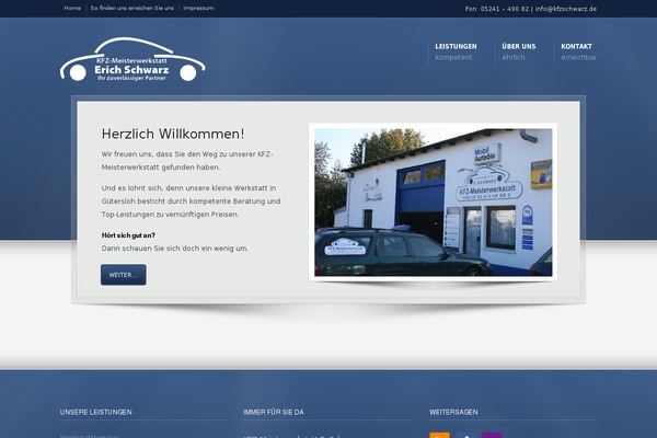 WordPress website example screenshot