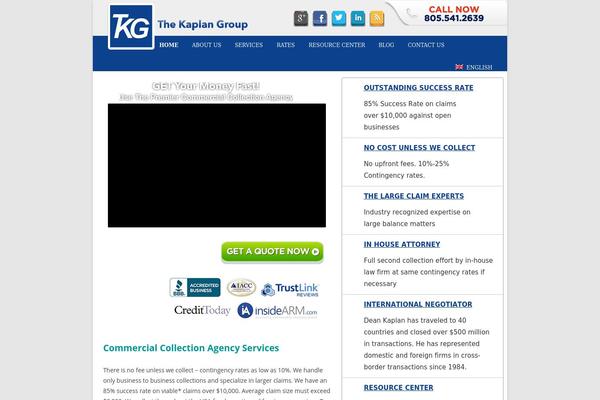 Twenty Twelve theme site design template sample