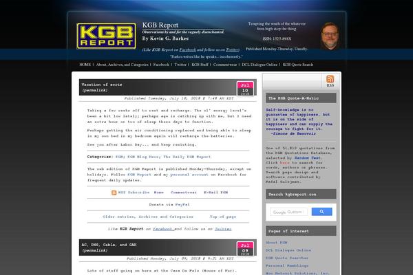 kgbreport.com site used Auroral Theme