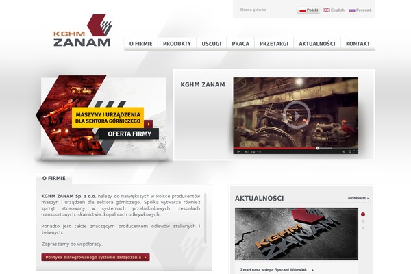 kghmzanam.pl site used Kghm