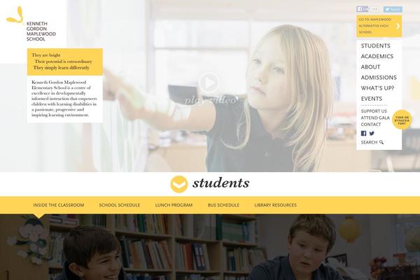 WordPress website example screenshot