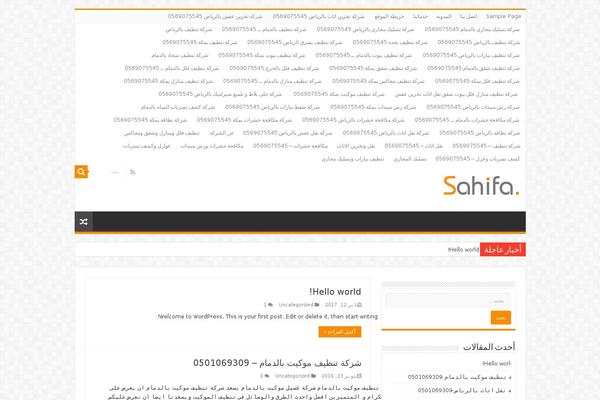 Sahifa theme site design template sample