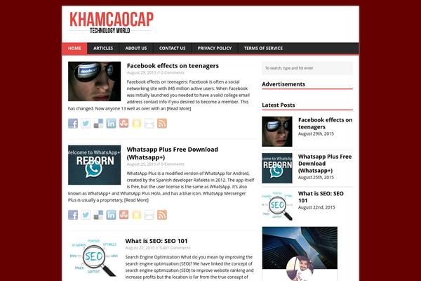 MH Magazine lite theme site design template sample