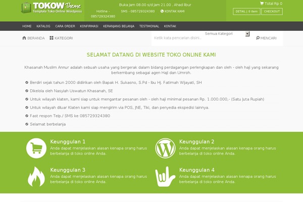 khasanahmuslim.com site used Diztro-per