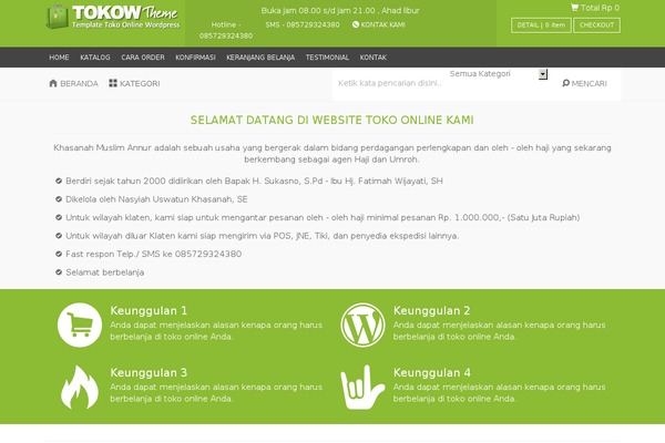 WordPress website example screenshot