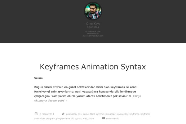 Syntax theme site design template sample