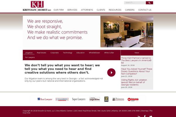 khlawfirm.com site used Peaktheme