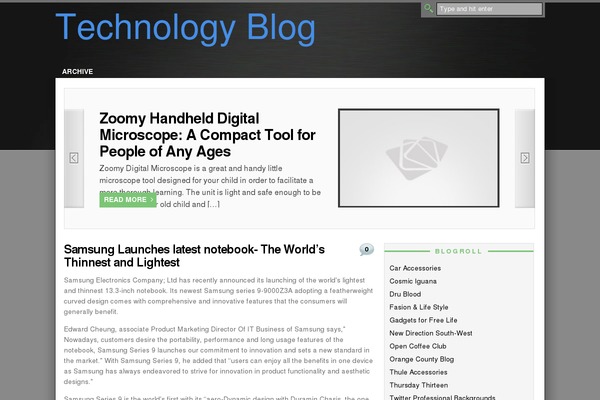 WordPress website example screenshot