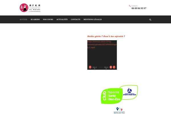 Samurai-school theme site design template sample