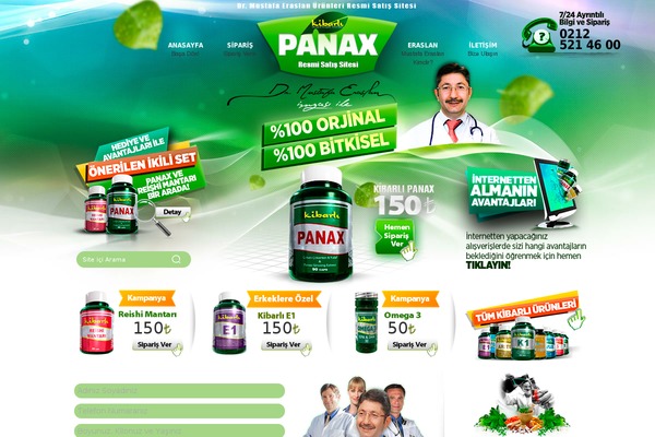 Panax theme site design template sample