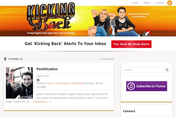 kickingback.com site used Kickingbacktheme