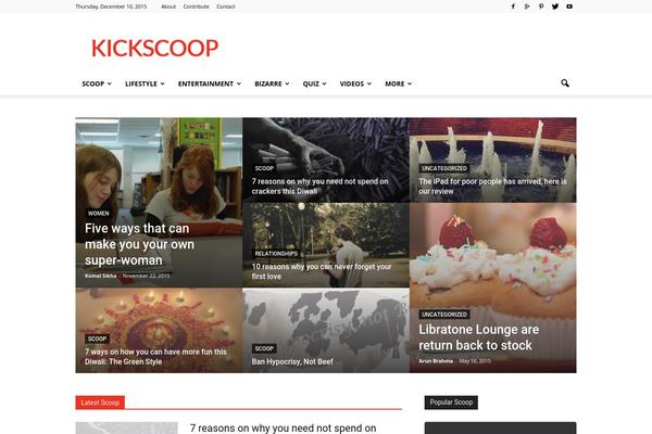 Newspaper theme site design template sample