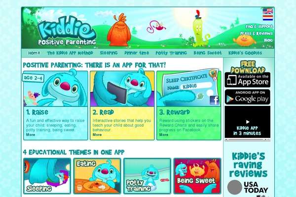 Kiddie theme websites examples