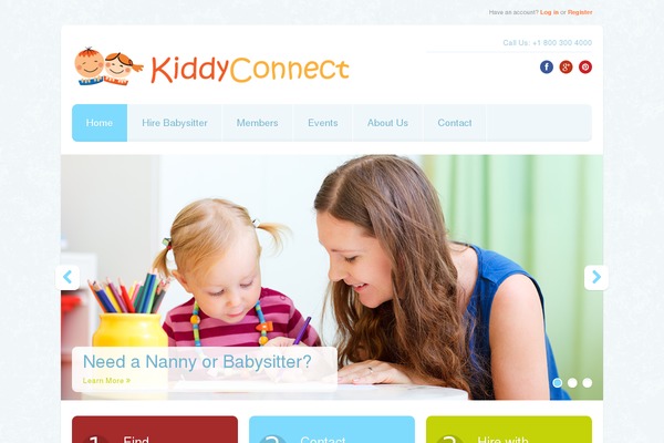 kiddyconnect.com site used Babysitter
