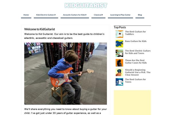 kidguitarist.com site used Ribbon-lite-child