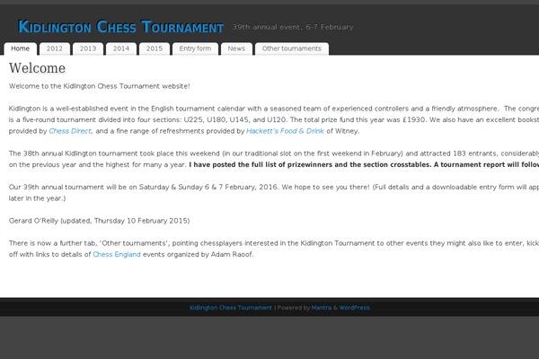 WordPress website example screenshot