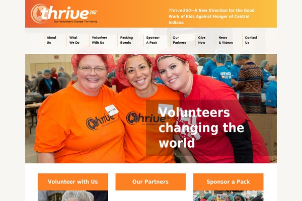 kidsagainsthunger.net site used Thrive360