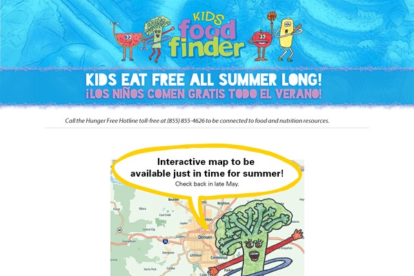 kidsfoodfinder.org site used Kids-food-finder