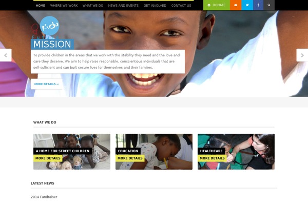 Mission v.2.2 theme site design template sample