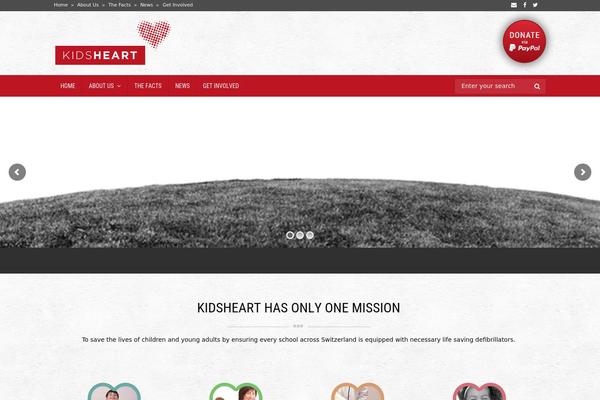 kidsheart.org site used Kidsheart