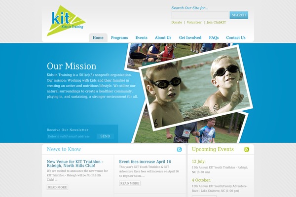kidsintraining.org site used Kit