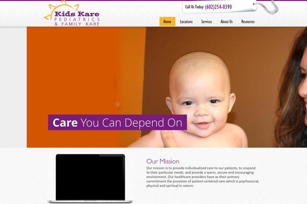 Kidscare theme site design template sample