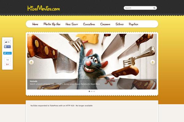Wpcartoons theme site design template sample