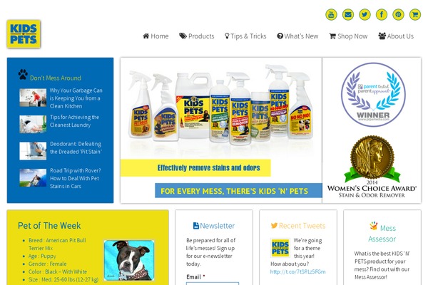 kidsnpets theme websites examples