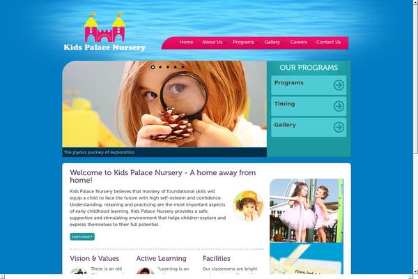 Kids theme site design template sample