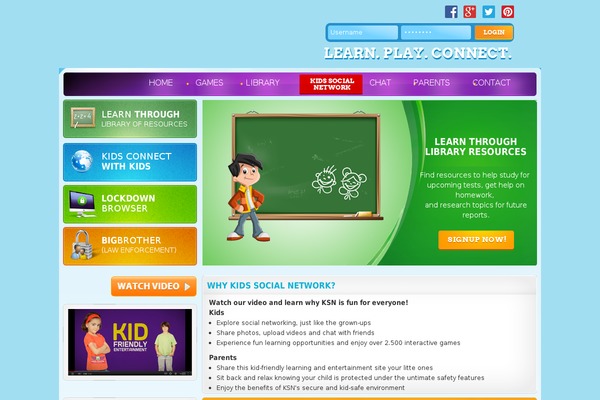 kidssocialnetwork.com site used Ksn