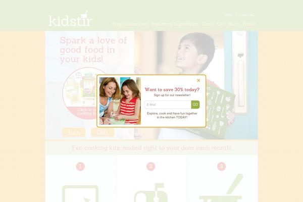 kidstir.com site used Kidstir