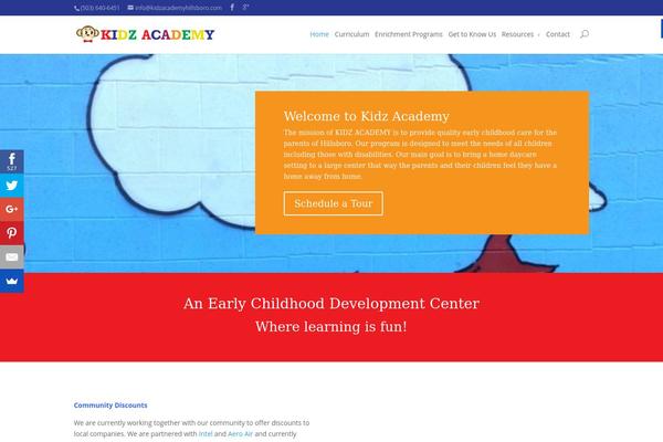 Divi theme site design template sample