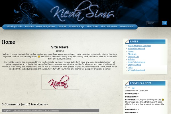 WordPress website example screenshot