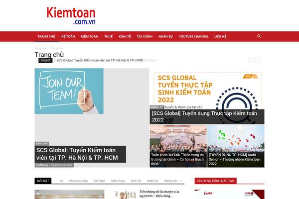 kiemtoan.com.vn site used Newspaper