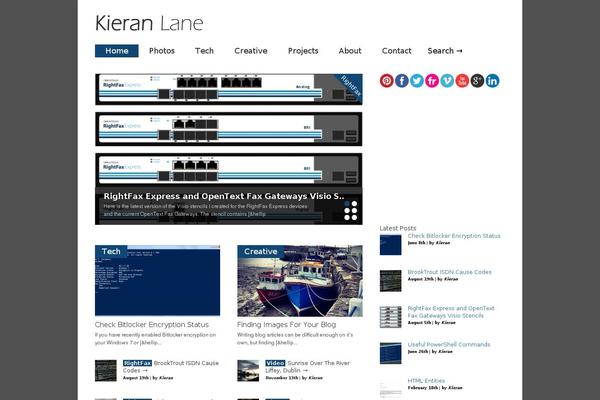 kieranlane.com site used Kieranlane_v5